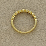 18ct Yellow Gold Diamond 0.43ct Bubble Half Eternity Ring