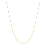 9ct Yellow Gold Lozenge Motif Curb Link Necklace 18"