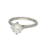 Platinum Laboratory-Grown 1.5ct Round Brilliant Cut Diamond Solitaire Engagement Ring
