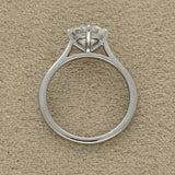 Platinum Laboratory-Grown 1.5ct Round Brilliant Cut Diamond Solitaire Engagement Ring