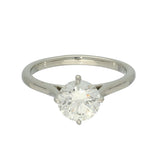 Platinum Laboratory-Grown 1.5ct Round Brilliant Cut Diamond Solitaire Engagement Ring