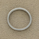 Platinum 0.25ct Round Brilliant Cut Diamond Channel Set 2.4mm Half Eternity Ring