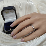 Platinum 0.25ct Round Brilliant Cut Diamond Channel Set 2.4mm Half Eternity Ring