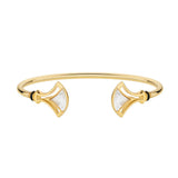 Lalique Larcade Bangle Flex Small - Clear Crystal, 18k Gold Plated 10816400