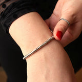 Silver 7" 3mm Bead Bracelet
