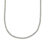 9ct White Gold 5ct Laboratory-Grown Diamond Collar Tennis Necklace 42cm