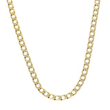 Pre-owned 9ct Yellow Gold 20" Flat Curb Chain 8.2g