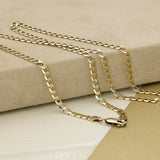 Pre-owned 9ct Yellow Gold 20" Flat Curb Chain 8.2g