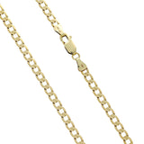 Pre-owned 9ct Yellow Gold 20" Flat Curb Chain 8.2g