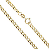 Pre-owned 9ct Yellow Gold 18" Flat Curb Chain 7.6g