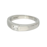 Pre-Owned Platinum Tension Set 0.33ct Princess Cut Diamond Solitaire Ring
