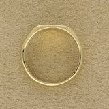 Vintage 9ct Yellow Gold Shield Signet Ring 1970
