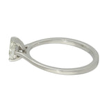 Platinum GIA Cert F VS1 0.34ct Pear Shape Diamond Solitaire Engagement Ring
