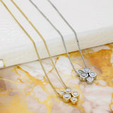 Platinum 0.68ct Round Brilliant Cut Diamond Cluster Bubble Pendant Necklace 18"