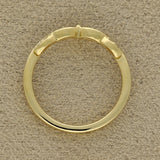 18ct Yellow Gold Diamond Set Fancy Wishbone Ring