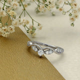 Platinum & Diamond Fancy Wishbone Ring