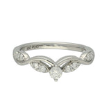 Platinum & Diamond Fancy Wishbone Ring