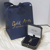 9ct Yellow Gold CZ Sparkly 21st Birthday 21 Pendant