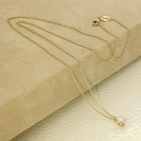 9ct Yellow Gold 4-Claw 0.30ct Laboratory-Grown Diamond Round Solitaire Pendant Necklace 16-18"