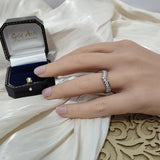 Platinum 0.56ct Diamond Claw Set Wishbone Ring