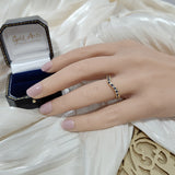 9ct Yellow Gold Sapphire & 0.12ct Diamond Claw Set Wishbone Ring