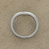 9ct White Gold Sapphire & 0.26ct Diamond Claw Set Wishbone Ring