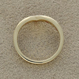 9ct Yellow Gold Ruby & 0.35ct Diamond Claw Set Wishbone Ring
