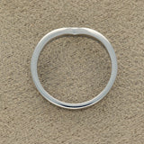 9ct White Gold 0.35ct Diamond Claw Set Wishbone Ring