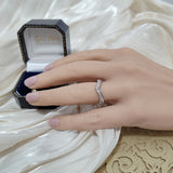 18ct White Gold 0.35ct Diamond Claw Set Wishbone Ring