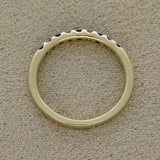 9ct Yellow Gold Sapphire & Diamond 2.7mm Half Eternity Ring