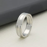 Tiffany & Co Platinum Tiffany Together Milgrain Band Ring 6mm Size V