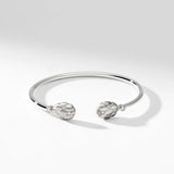 Fabergé 18ct White Gold Forever Quilted Open Bracelet