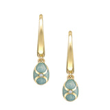Fabergé 18ct Yellow Gold  Forever Hoop Drop Earrings