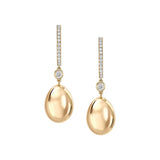 Fabergé 18ct Yellow Gold Forever Egg Drop Earrings