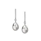Fabergé 18ct White Gold Forever Egg Drop Earrings