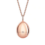 Fabergé Heritage 18ct Rose Gold Surprise Forget Me Not Pendant