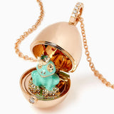 Fabergé Heritage 18ct Rose Gold Surprise Frog Pendant