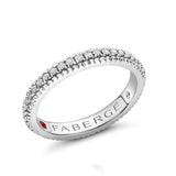 Fabergé 18ct White Gold Love by Fabergé Eternity Ring with Diamonds