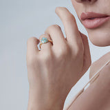 Fabergé 18ct Yellow Gold Fabergé Heritage Forever Egg Ring - Turquoise