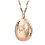 Fabergé Heritage 18ct Rose gold Forever "I Love You" Egg Pendant
