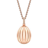 Fabergé 18ct Rose Gold Forever 180 Anniversary Egg Pendant