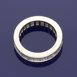 Platinum 2.47ct Baguette Cut Diamond Full Eternity Ring