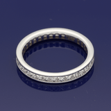 18ct White Gold 1.75ct Princess Cut Diamond Full Eternity Ring