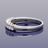 Platinum 0.76ct Princess Cut Diamond 7 Stone Ring