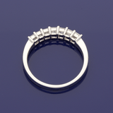 Platinum 0.76ct Princess Cut Diamond 7 Stone Ring