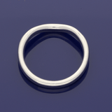 18ct White Gold 0.16ct Diamond Curve Wishbone Ring