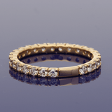 18ct Rose Gold 0.79ct Diamond Claw Set 3/4 Eternity Ring
