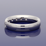 18ct White Gold 0.62ct Diamond 4mm Half Eternity Ring