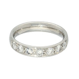 18ct White Gold 0.62ct Diamond 4mm Half Eternity Ring