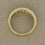18ct Yellow Gold 0.55ct Diamond Graduated Half Eternity Ring